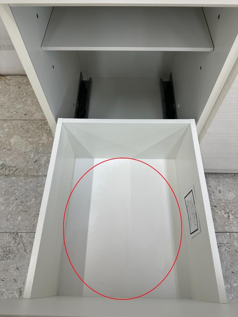 KEYUCA　食器棚　カリノ　フローラⅢ　ホワイト