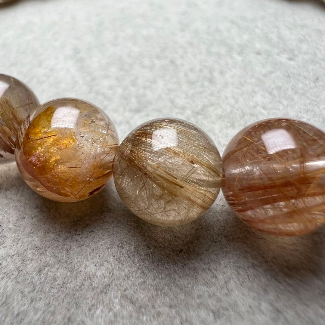 【83116】高品質 ルチルクォーツ 8mm ブレスレット 天然石