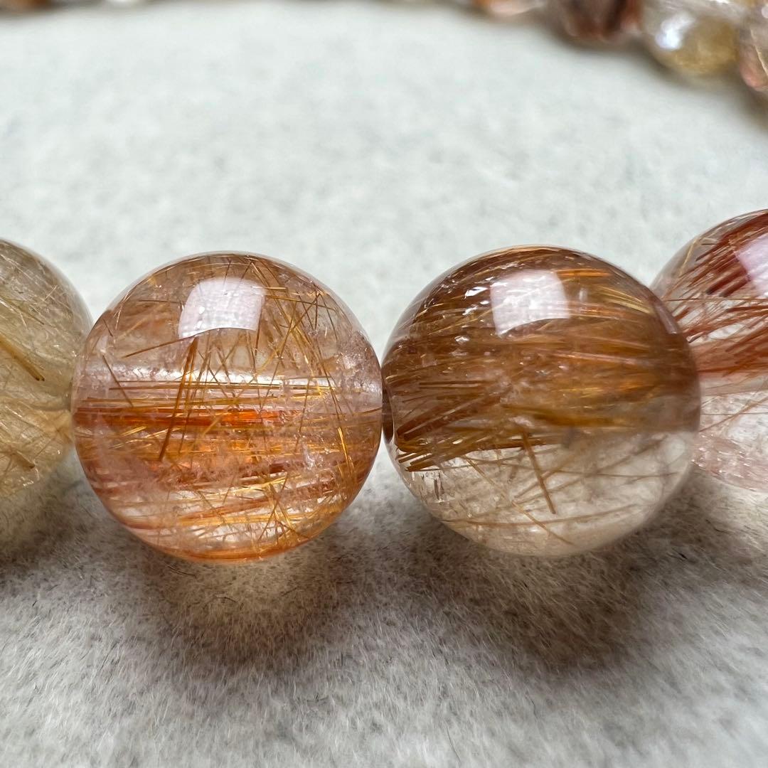 【83116】高品質 ルチルクォーツ 8mm ブレスレット 天然石