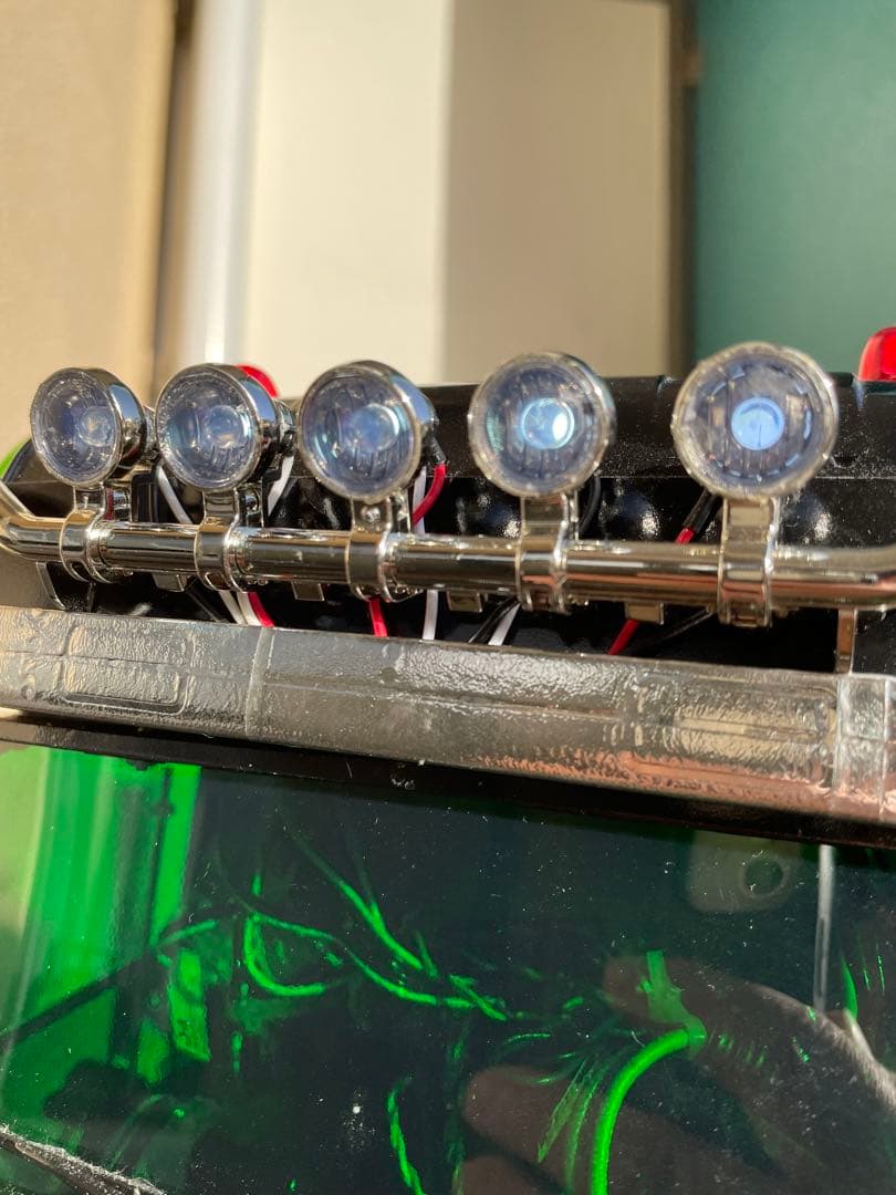 タミヤ 1/14 スカニア R620 6×4トップライン　煙突マフラーフルオペ