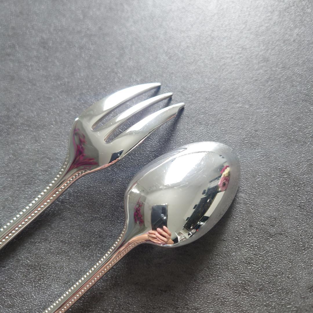 美品 クリストフル パール ケーキフォーク コーヒースプーン 2点