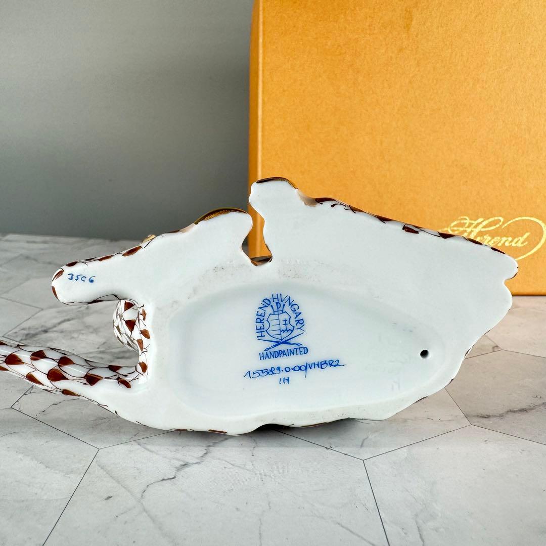 DA1294 ヘレンド　herend トナカイ　シカ　鹿置物　陶器　フィギュリン