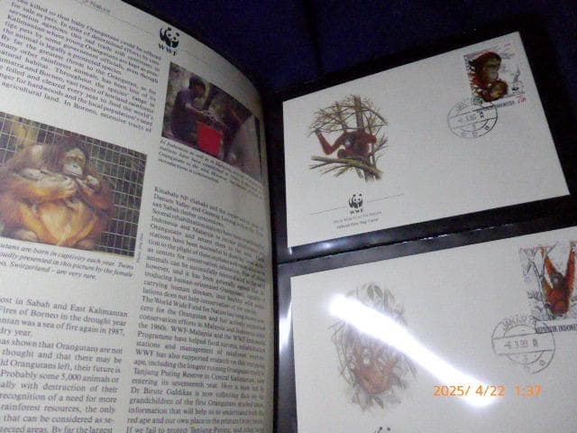 貴重なWWF公認の 海外のオフシャルスタンプコレクション