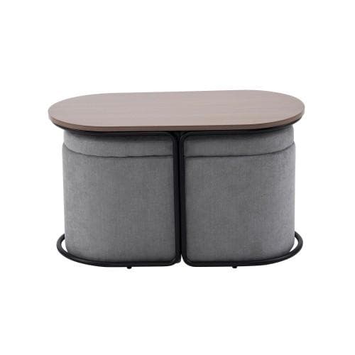 在庫一掃！テーブル センターテーブル 完成品 スツール2個付き 収納付き