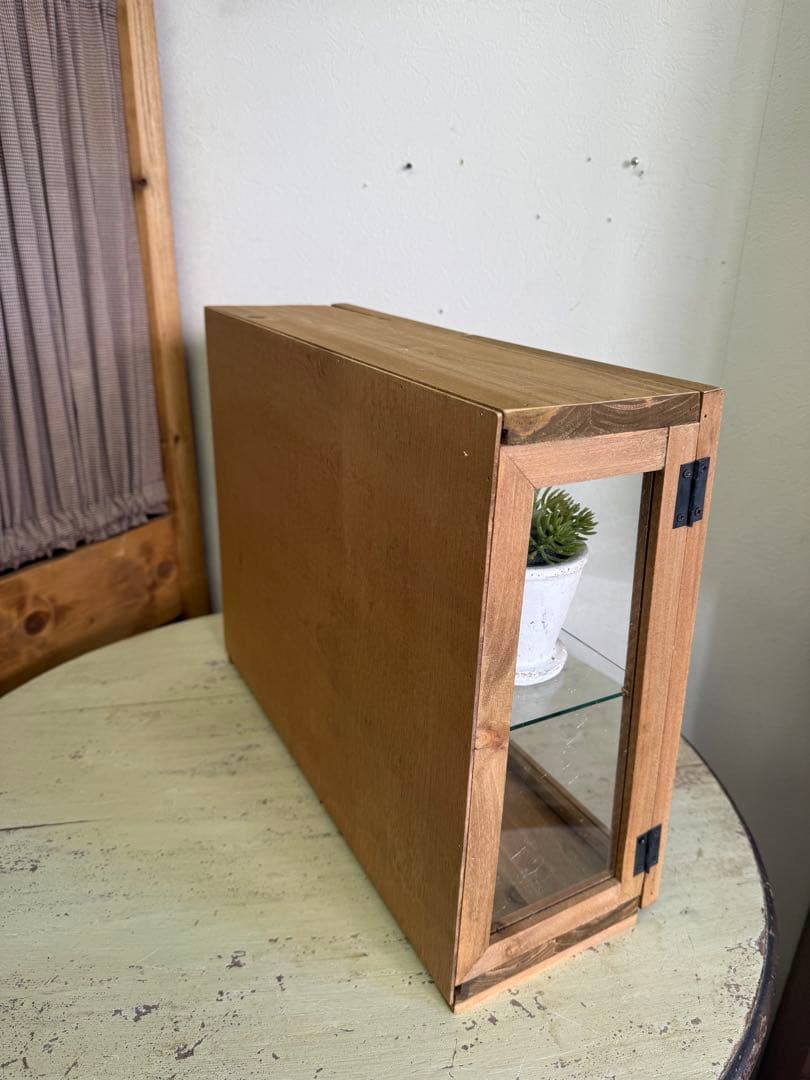 コベントガーデン ラスティダブルドアショーケース 背面ミラーコレクションBOX