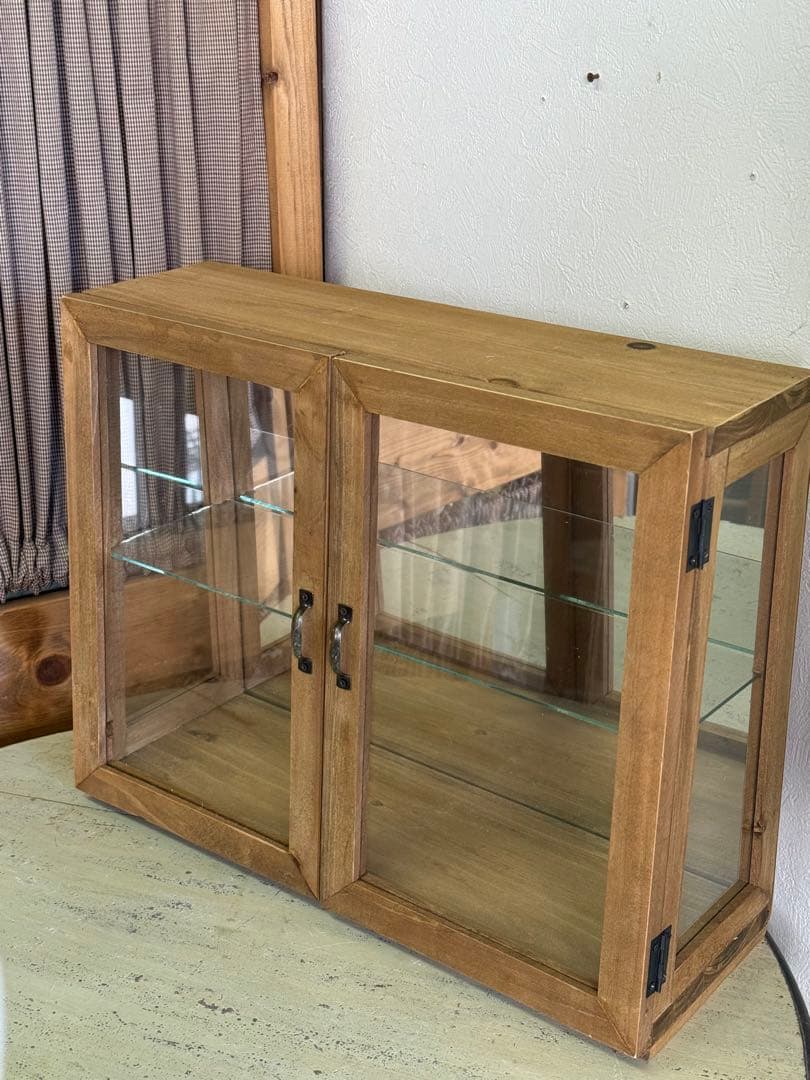 コベントガーデン ラスティダブルドアショーケース 背面ミラーコレクションBOX