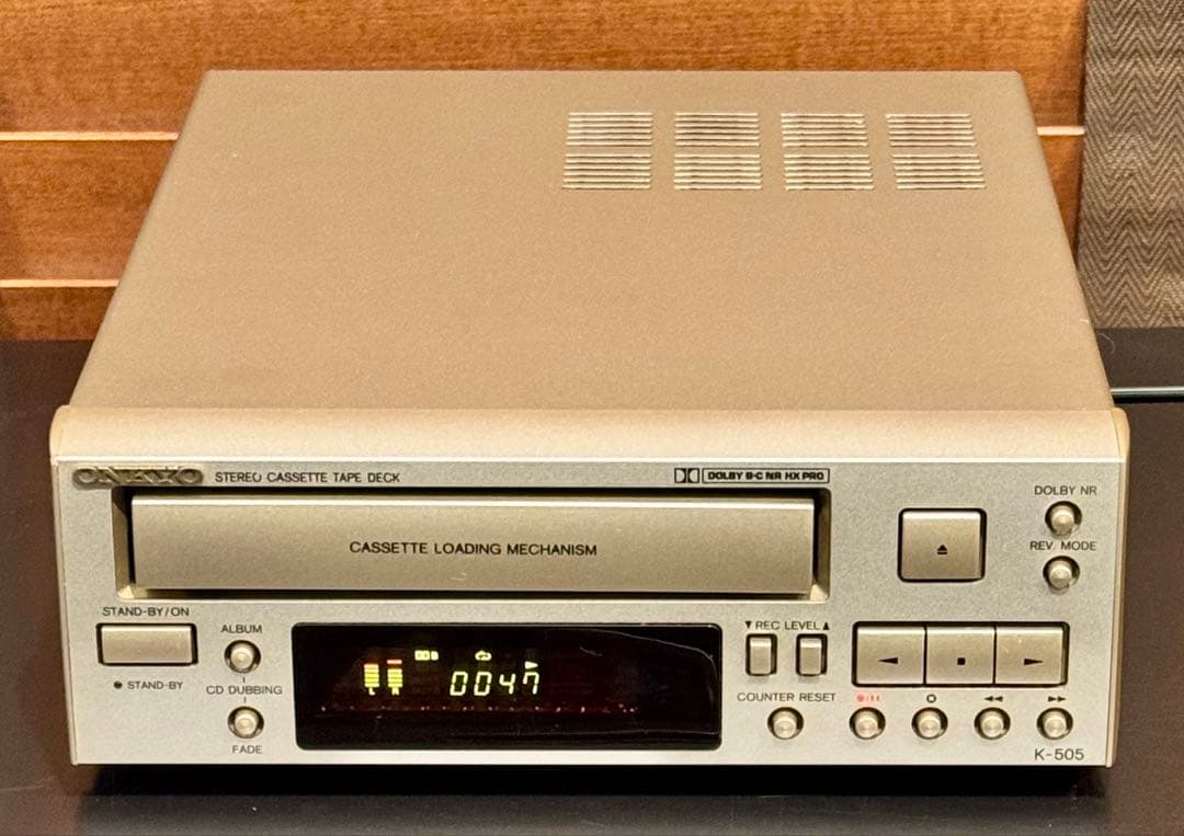 格安美品！整備済動作品 オンキョーOnkyo K-505 カセットデッキ送料込み