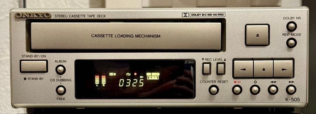 格安美品！整備済動作品 オンキョーOnkyo K-505 カセットデッキ送料込み