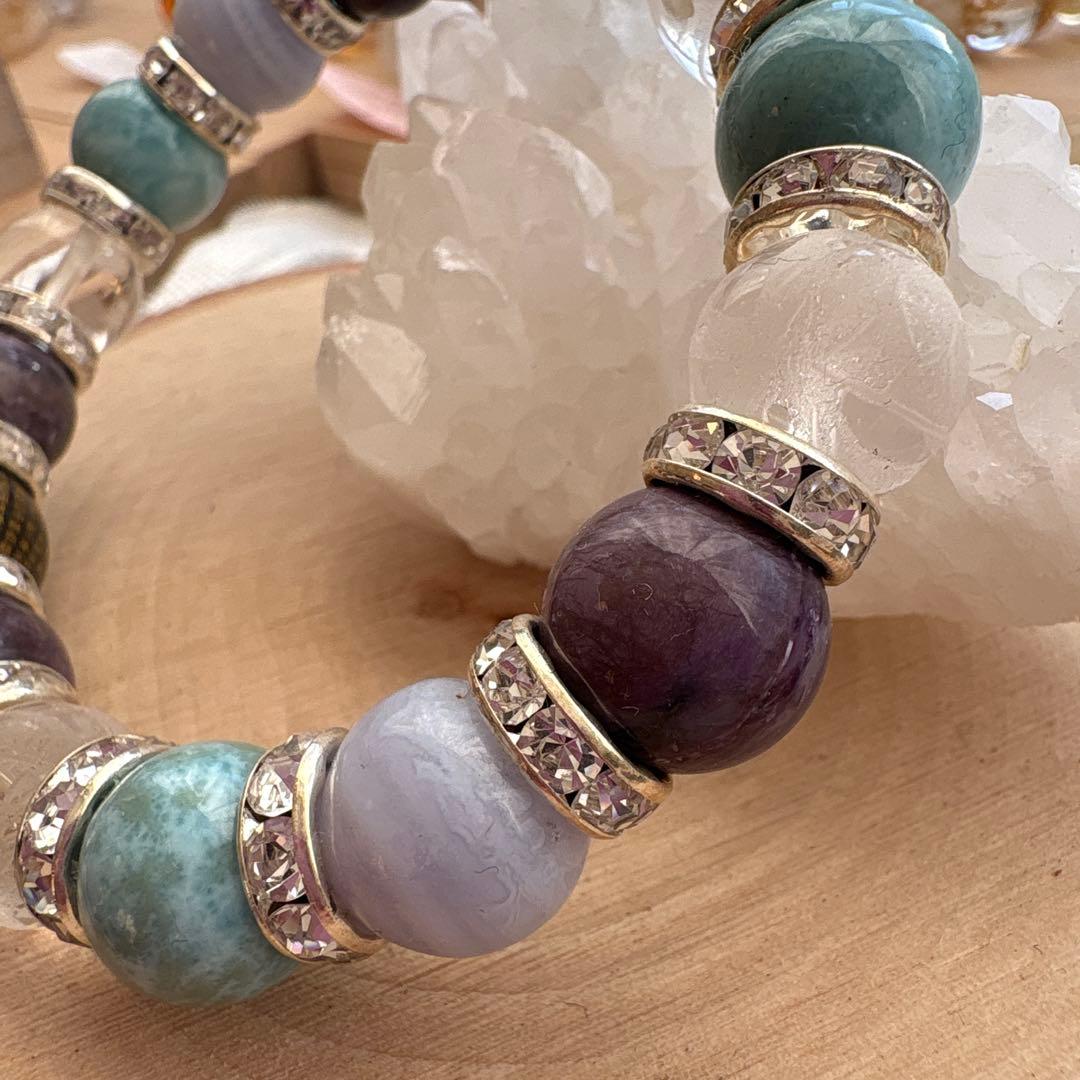 般若心経入りヒーリングストーンブレスレット