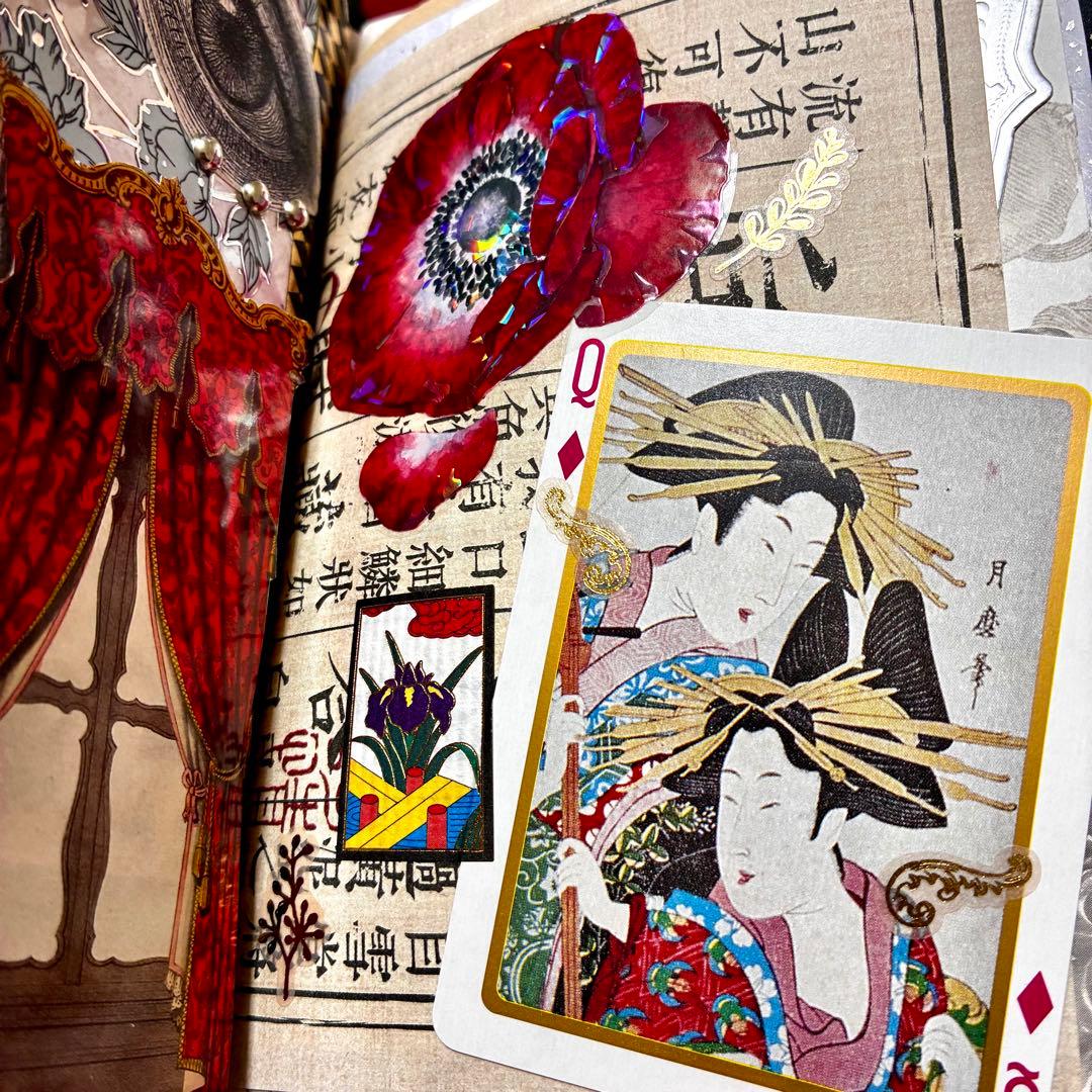 ジャンクジャーナル　おすそ分けファイル　コラージュ素材　紙モノ　シール