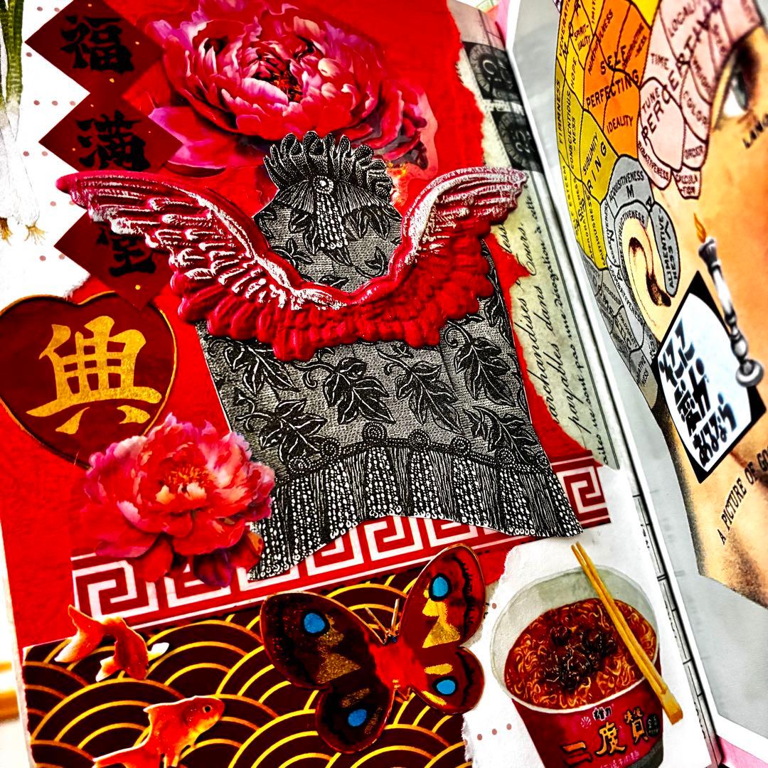 ジャンクジャーナル　おすそ分けファイル　コラージュ素材　紙モノ　シール