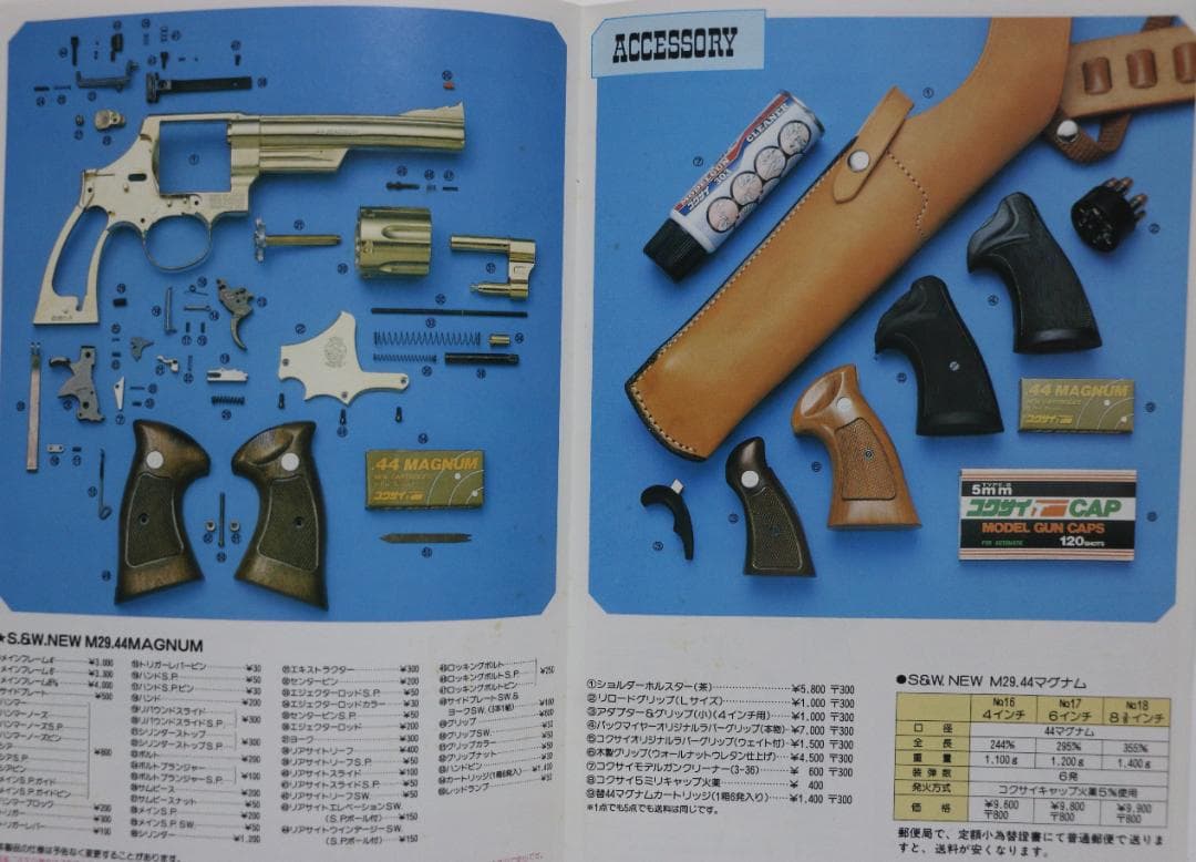 コクサイ金属製モデルガン S＆W　 44マグナム　8.5 インチ　SMG合法品