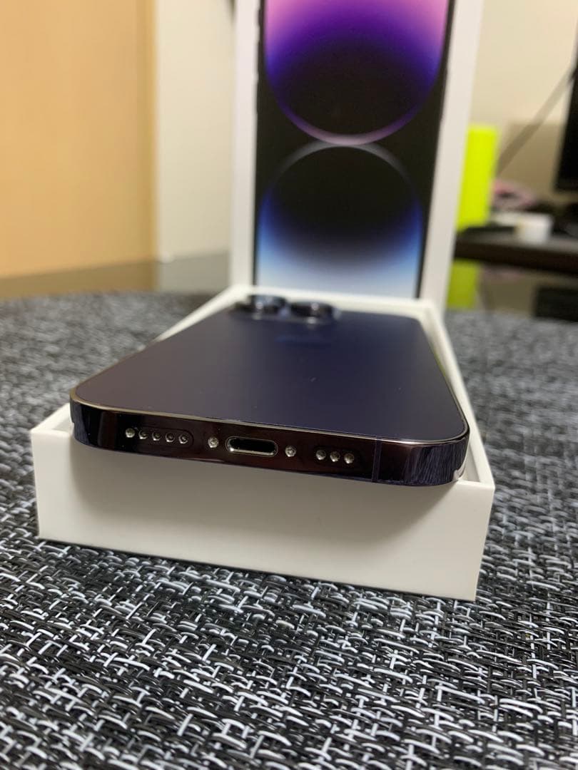 【即購入可】 iPhone 14 Pro ディープパープル　美品　箱付