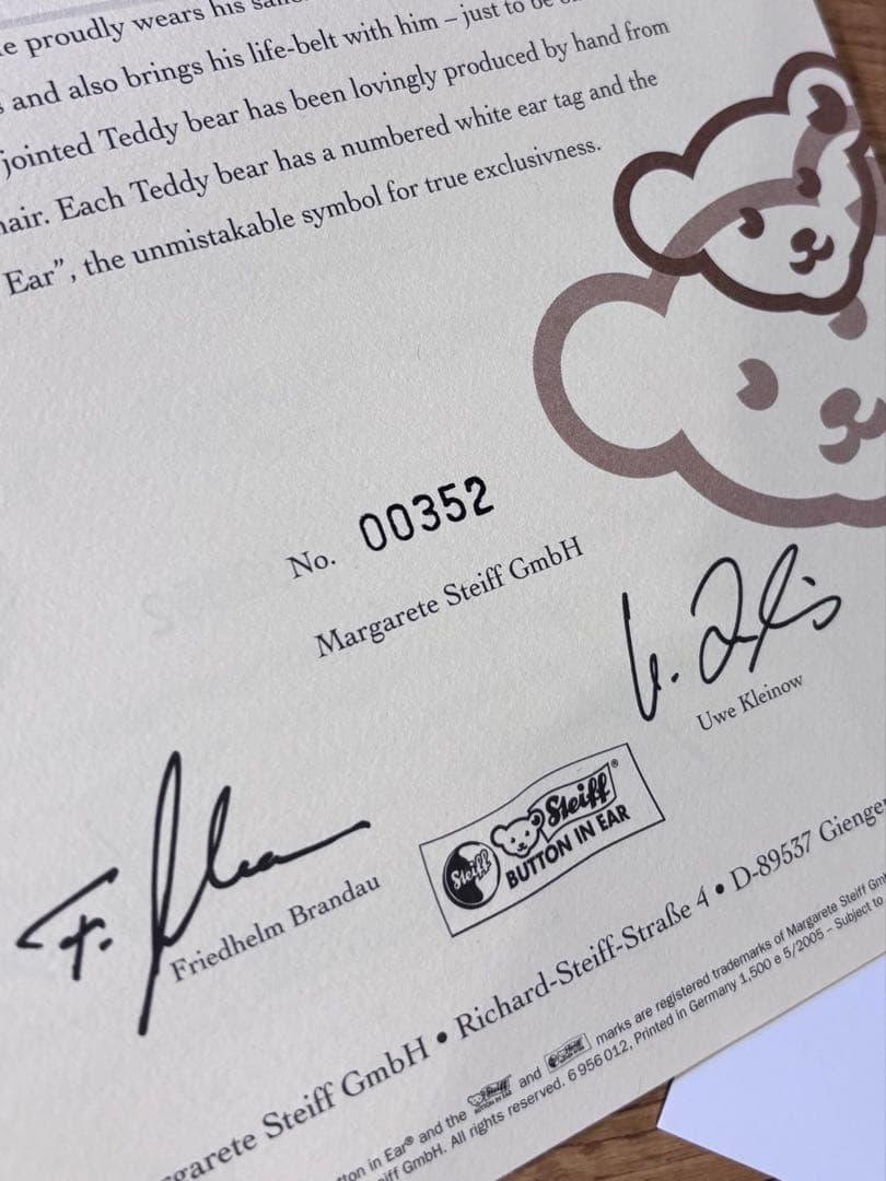 シュタイフ　MS　Steiff　ブロンド