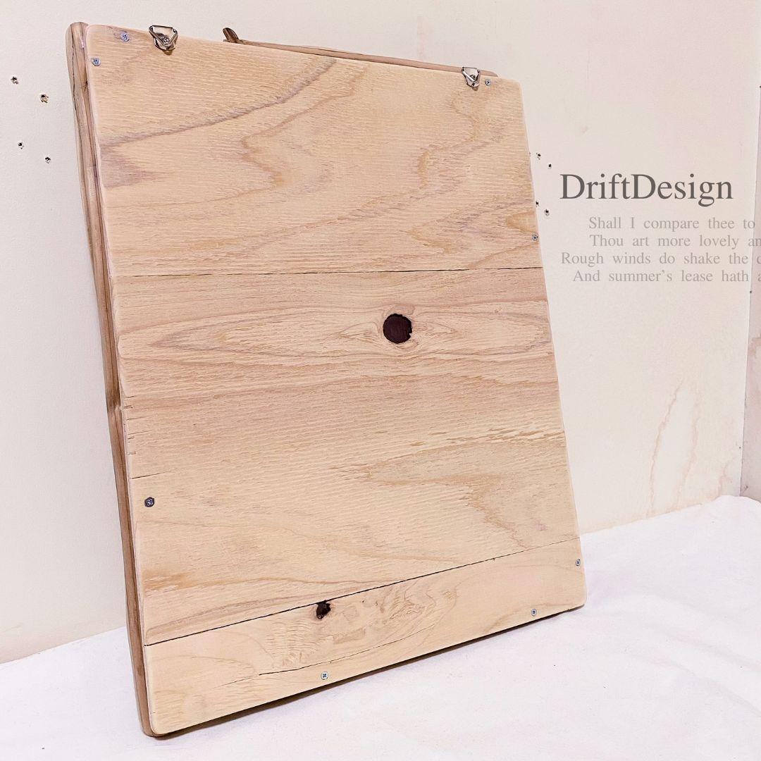〜DriftDesign〜　綺麗め味わい流木ヴィンテージ調壁掛けインテリアミラー