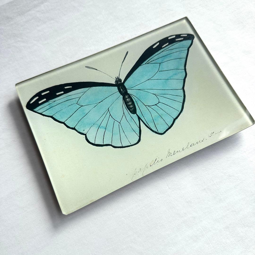 JOHN DERIAN デコパージュプレート Blue Butterfly