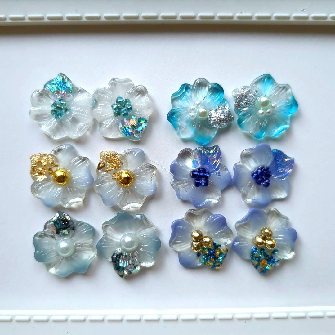 ニュアンスフラワー❇️オーダー専用❇️　カボション　パーツ　レジン