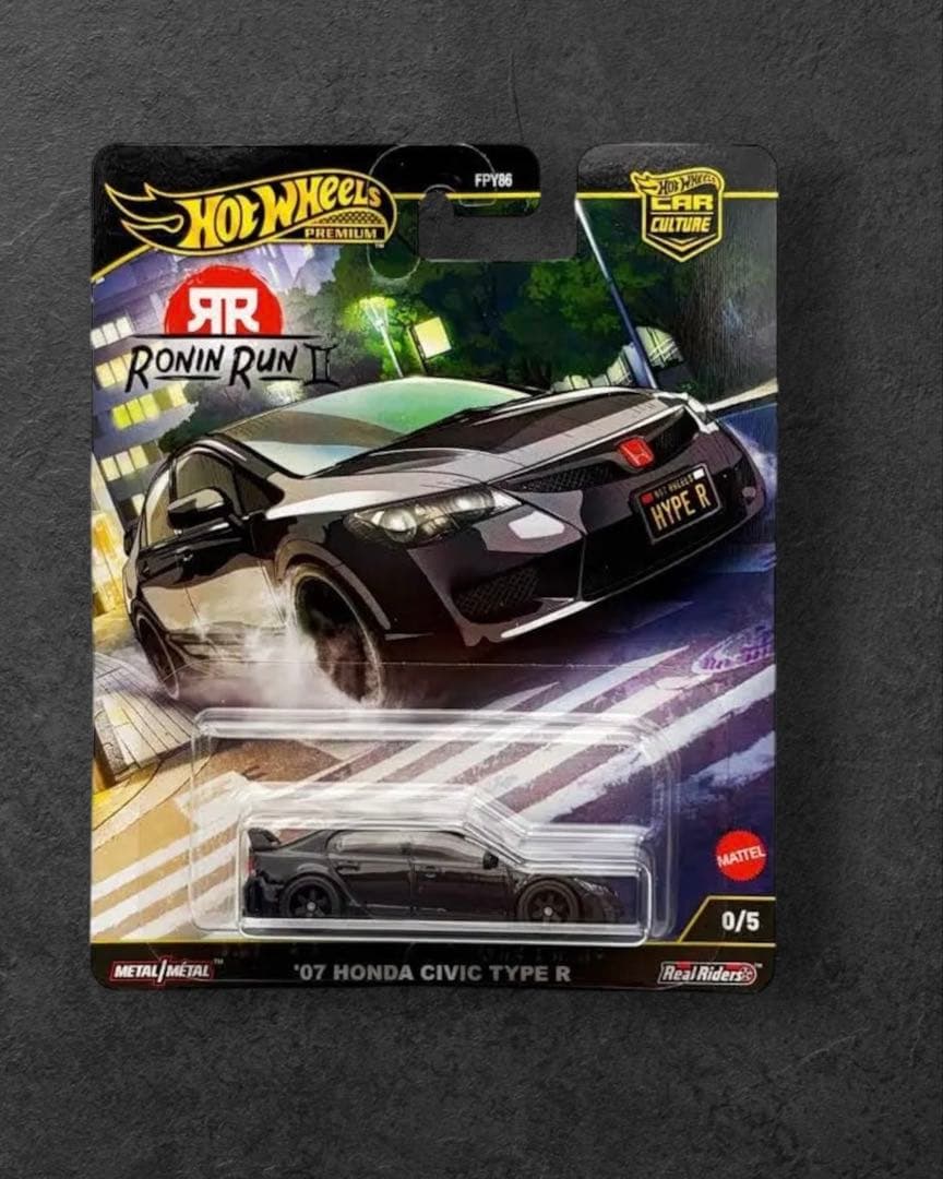ホットウィール ローニン・ラン ホンダ シビック TYPE R FD2 チェイス