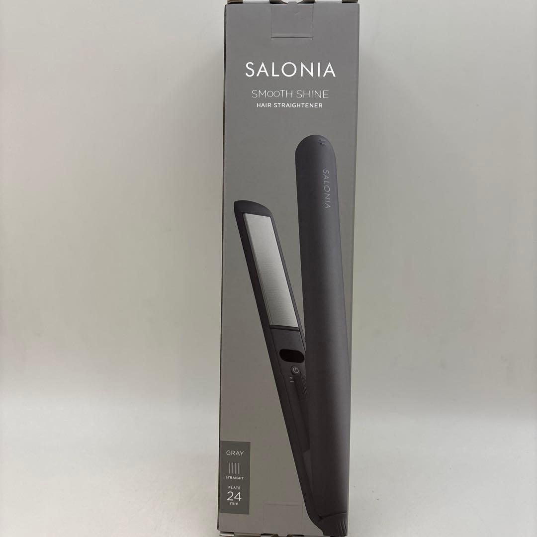 SALONIA SMOOTH SHINE ヘアストレートアイロン グレー