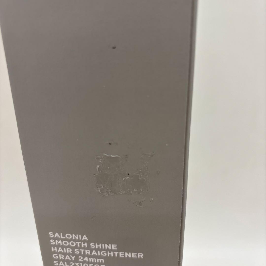 SALONIA SMOOTH SHINE ヘアストレートアイロン グレー