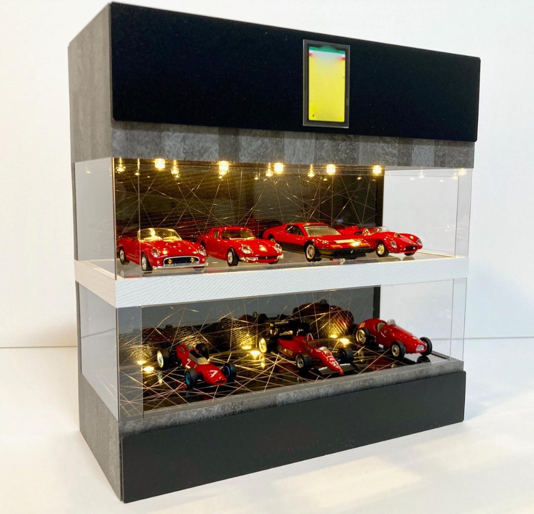 1/64展示10台可能・WH&RBK・2層式ディスプレーBOX / ネオジオラマ