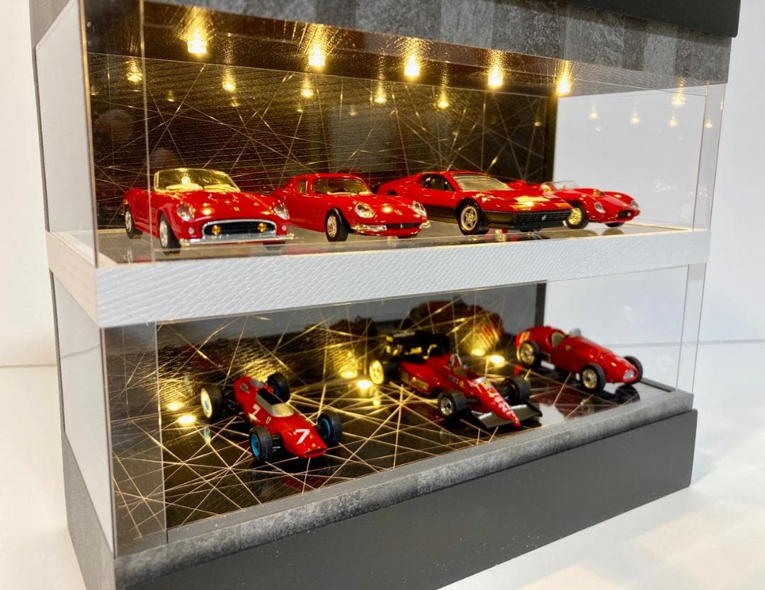 1/64展示10台可能・WH&RBK・2層式ディスプレーBOX / ネオジオラマ