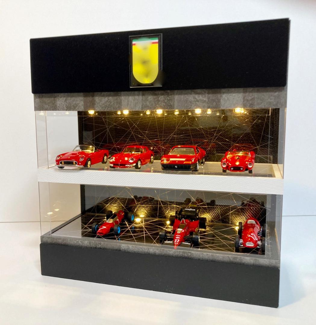 1/64展示10台可能・WH&RBK・2層式ディスプレーBOX / ネオジオラマ