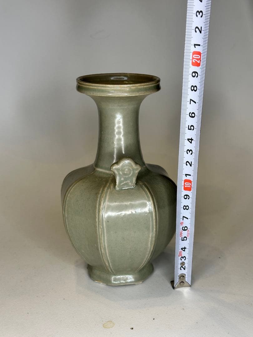 宋代 貫耳瓶 花瓶 陶磁器 古美術 時代物