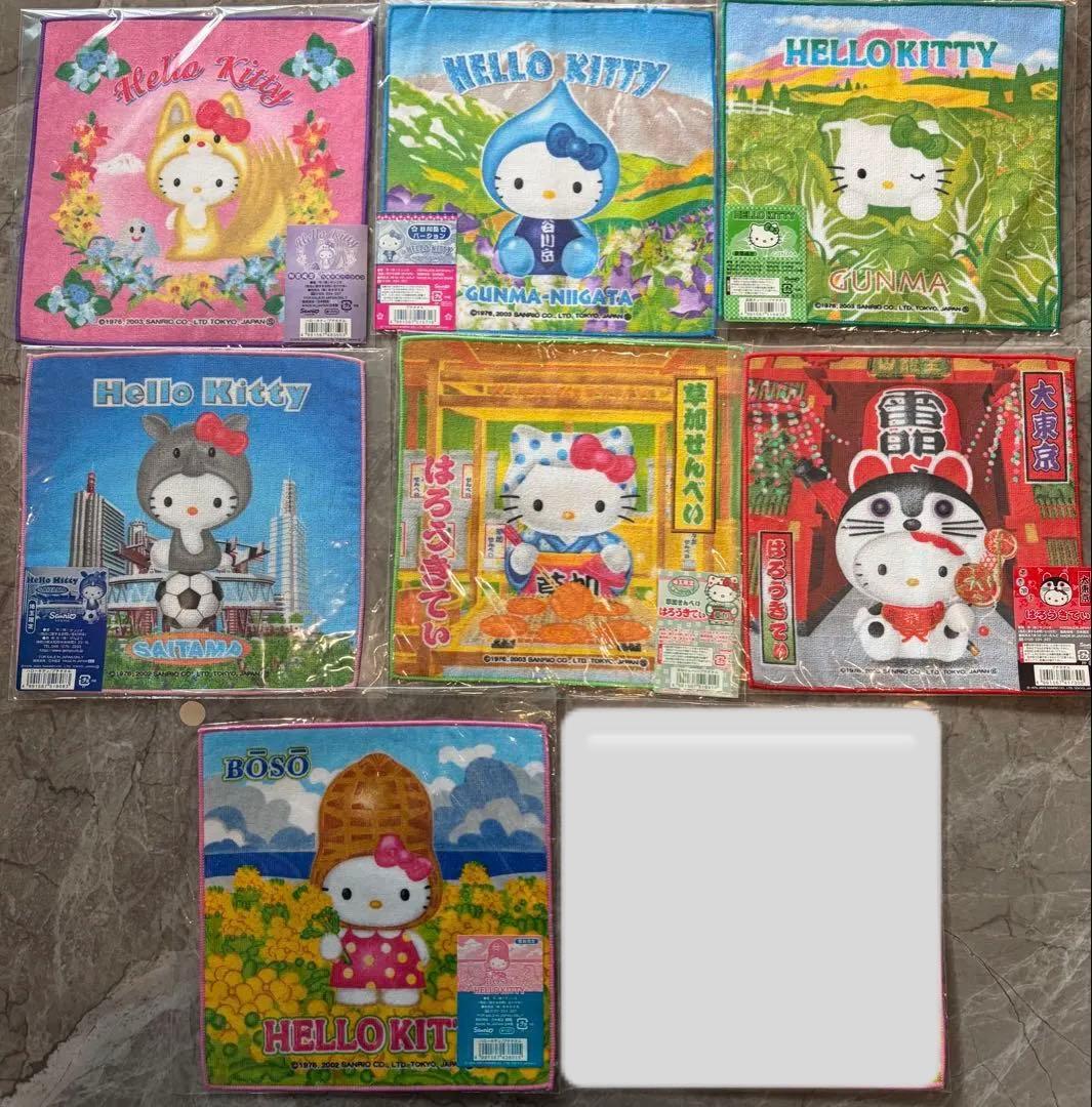 【希少】ハローキティ ご当地ハンカチ　新品未使用 平成レトロ