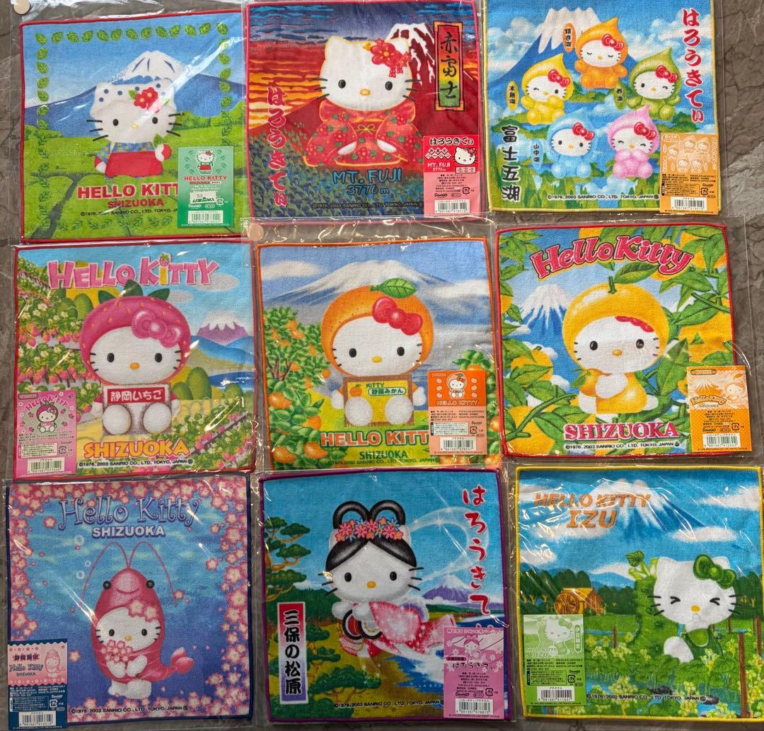 【希少】ハローキティ ご当地ハンカチ　新品未使用 平成レトロ