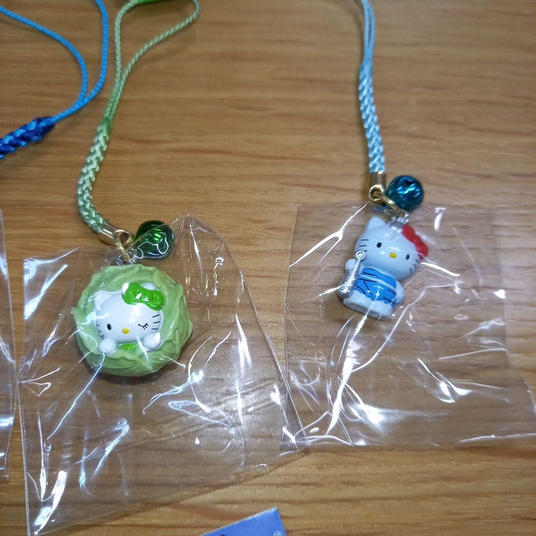 キティちゃん　ストラップ　キーホルダー　根付け　9点