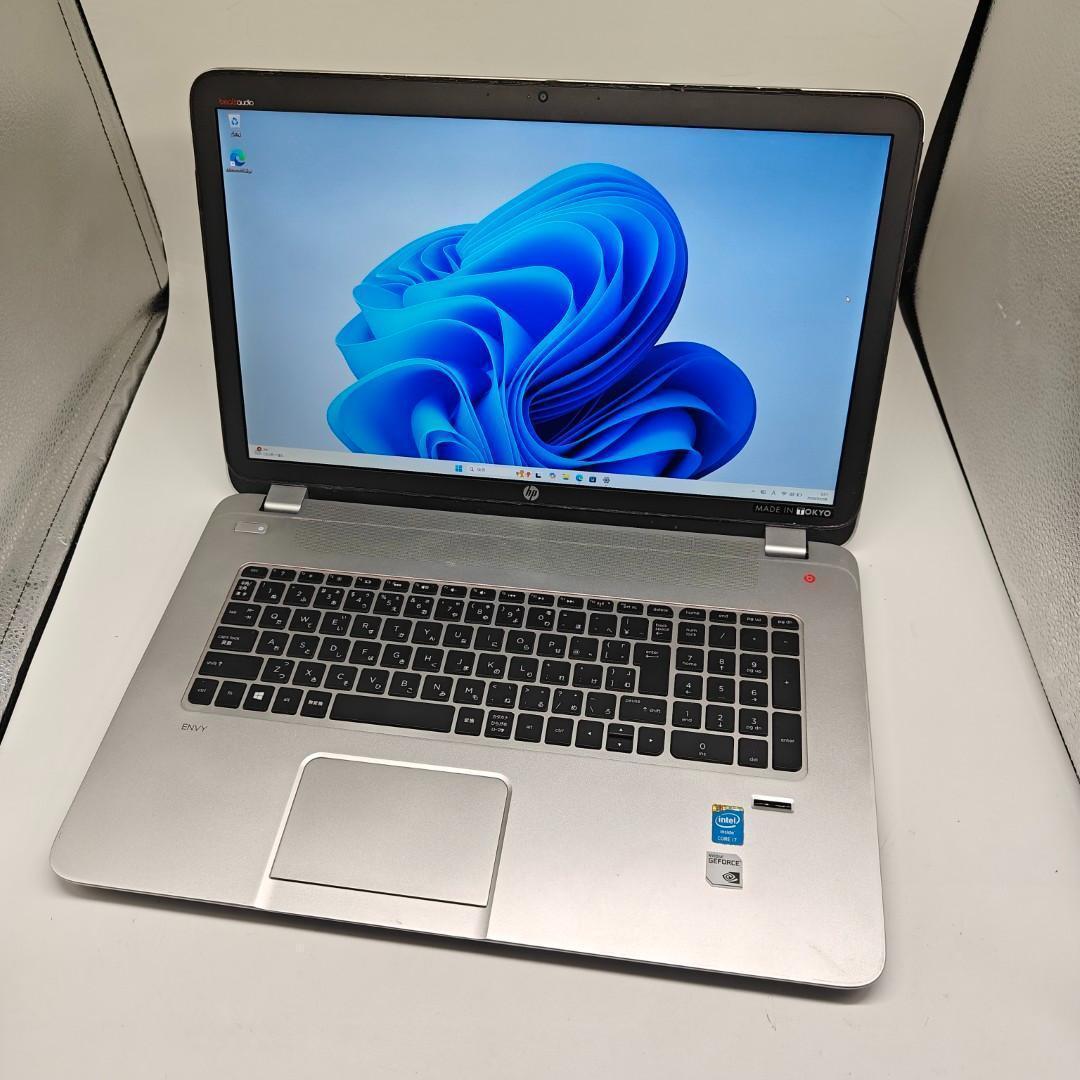 【HP】Envy 爆速i7 SSD500GB 16GB 17.3インチノートPC