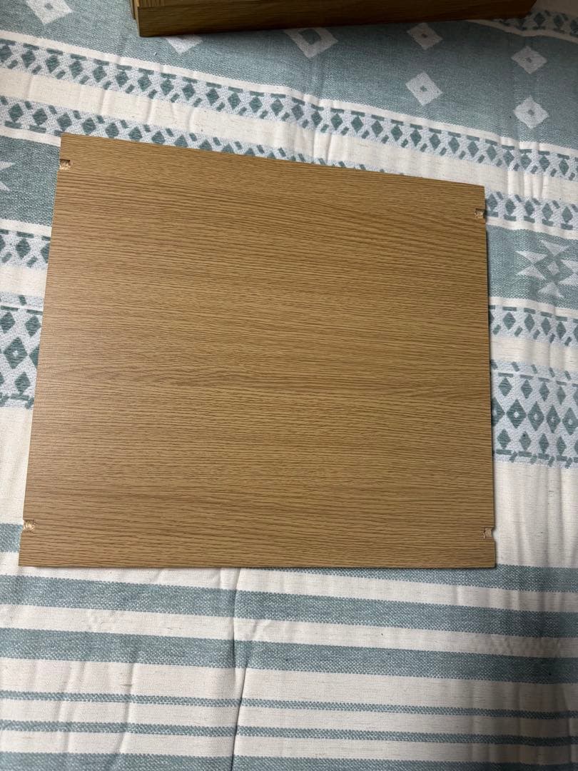 無印良品木製キャビネット　ガラス扉　オーク材突板　幅４４×奥行４４×高さ８３ｃｍ