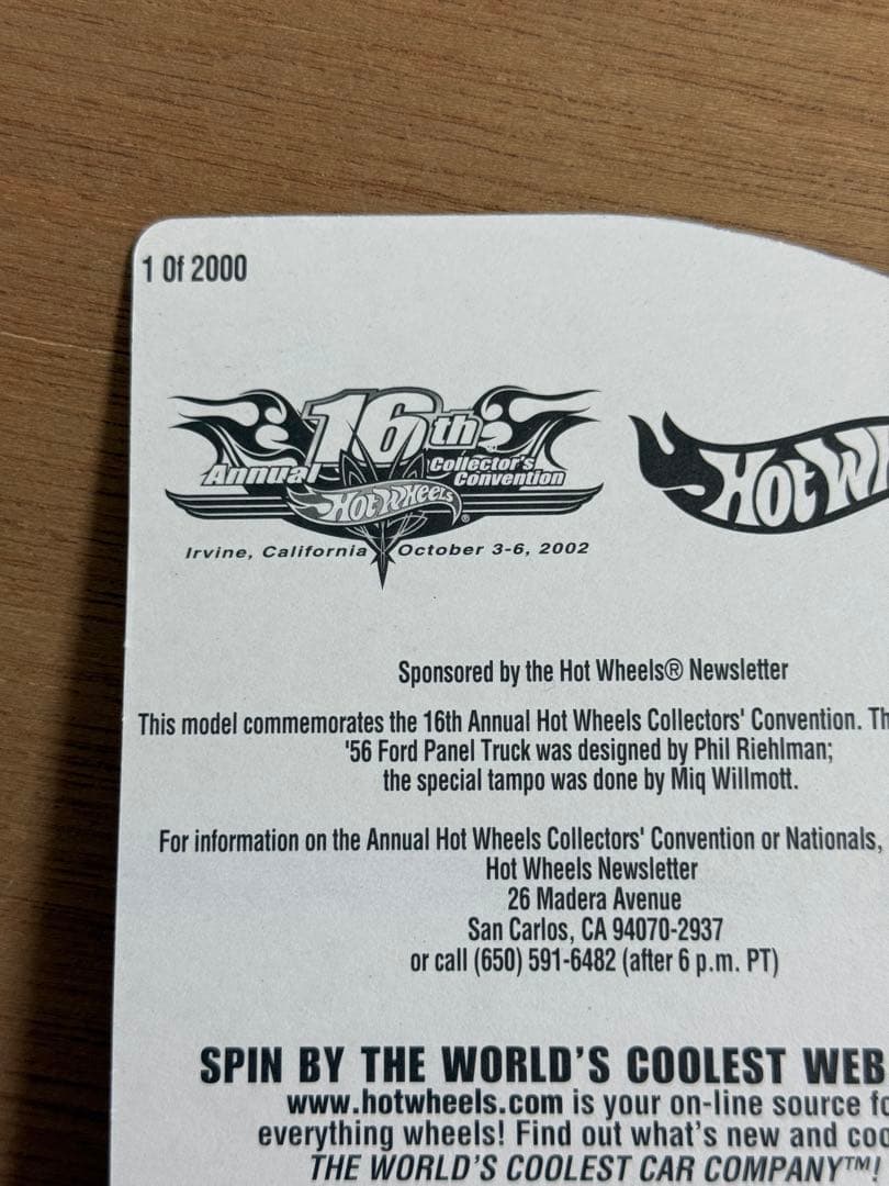 ホットウィール コンベンション 1956 Ford Panel Truck