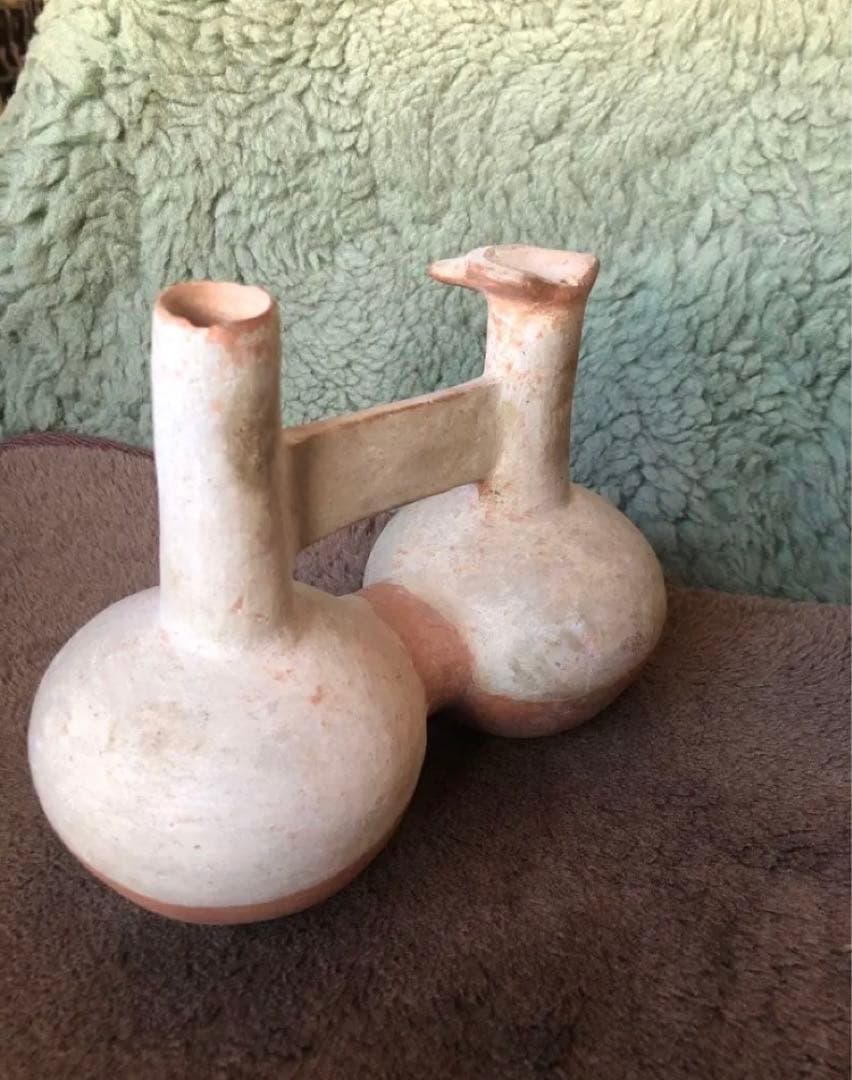 古代アンデス文明 注口双胴土器 ペルー