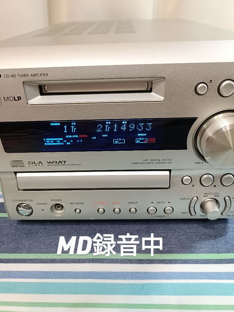 ONKYO FR-SX7A CD,MD,FM/AM 整備済完動品　リモコン付