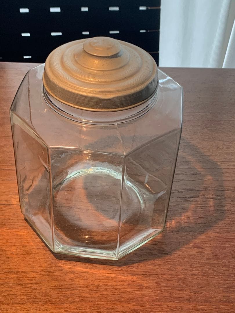 アンティーク　八角形ガラス瓶②