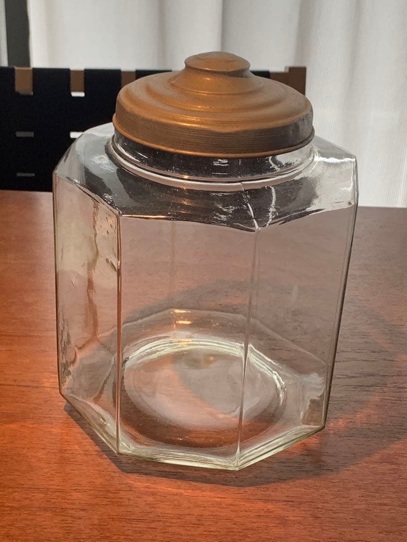 アンティーク　八角形ガラス瓶②