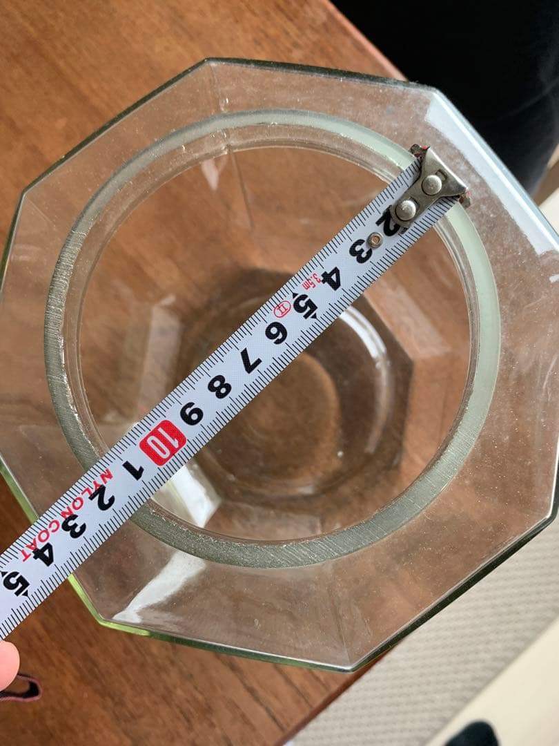 アンティーク　八角形ガラス瓶②