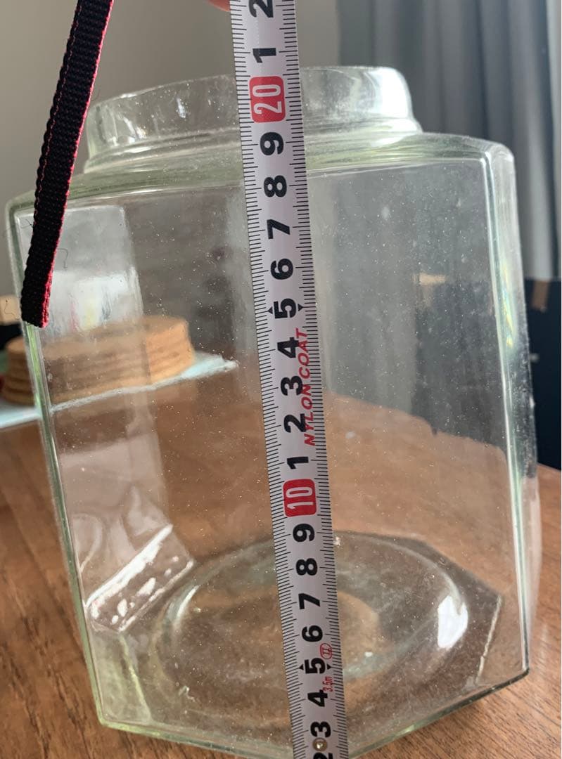 アンティーク　八角形ガラス瓶②