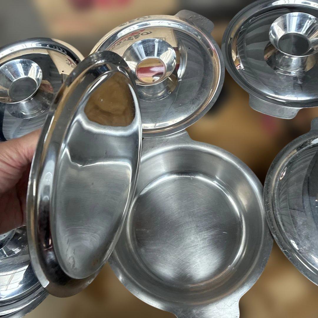 ステンレス鍋25センチ6セット②