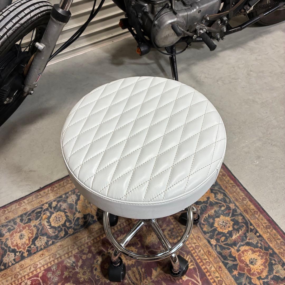 椅子(チェア)・スツール leather quilting stool
