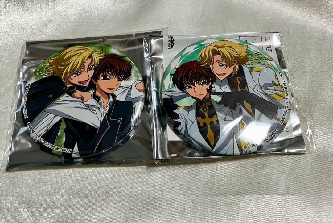 コードギアス 反逆のルルーシュ 一番カフェ 缶バッジ スザク ジノ