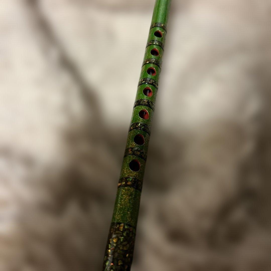螺鈿　七穴七調子　祭り笛