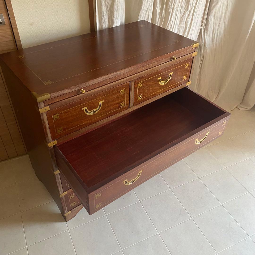 アンティーク　チェスト　ヨーロピアン　象嵌　イギリス　英国　モダン　北欧　棚