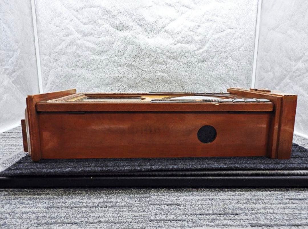 栄計舎 修復アンティーク柱時計30日巻 ゼンマイ時計 訳あり