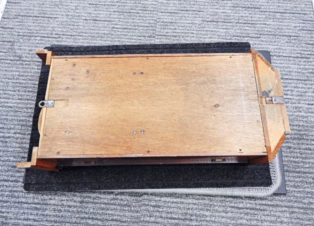 栄計舎 修復アンティーク柱時計30日巻 ゼンマイ時計 訳あり