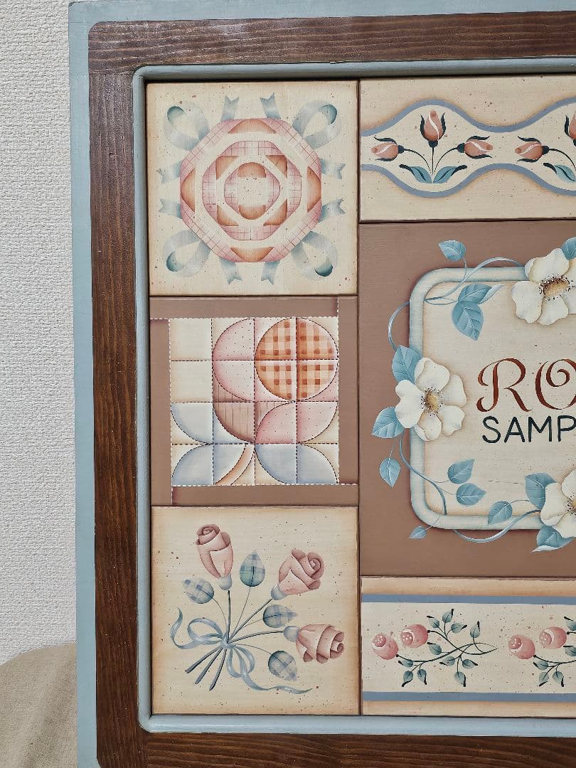 【1点物】トールペイント作品 大高照美(現:岸本照美)作品『ローズサンプラー』