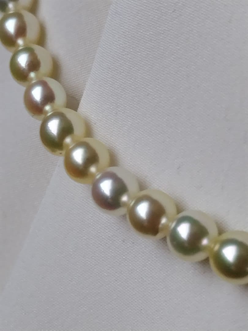 ２点になります。K18 アコヤ真珠ベビーパール　ネックレス