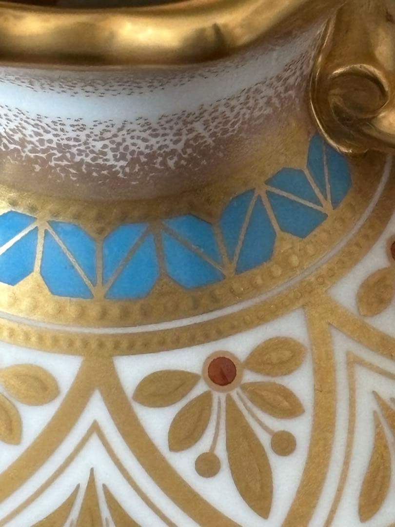 Noritake 美術品　花瓶　瑠璃金彩葡萄盛　52922 希少品　共箱付　美品